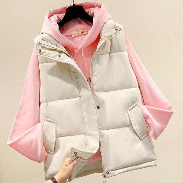 women's vests 2021 autumn and winter down cotton vest female short student loose waistcoat sleeveless jacket, Black;white
women's vests 2021 autumn and winter down cotton vest female short student loose waistcoat sleeveless jacket, Black;white