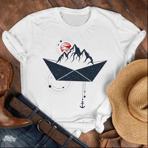 women lady casual lake mountain geometric 90s fashion shirt clothes womens female print t tshirt tee graphic t shirt, White
women lady casual lake mountain geometric 90s fashion shirt clothes womens female print t tshirt tee graphic t shirt, White