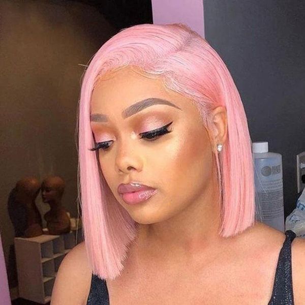 lace wigs pink color brazilian human hair short bob 180% density closure pre-plucked with baby, Black;brown
lace wigs pink color brazilian human hair short bob 180% density closure pre-plucked with baby, Black;brown