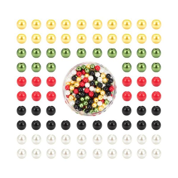 other 300pcs 5 colors christmas theme baking painted glass pearl round beads 6~7mm, hole: 1mm, 60pcs/color
other 300pcs 5 colors christmas theme baking painted glass pearl round beads 6~7mm, hole: 1mm, 60pcs/color