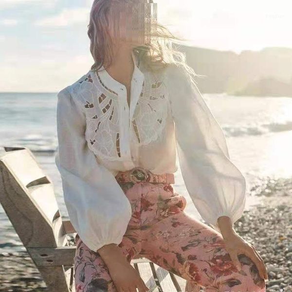 women's blouses & shirts 2021 holiday white stand collar long sleeve hollow out lantern shirt lace embroidered top
women's blouses & shirts 2021 holiday white stand collar long sleeve hollow out lantern shirt lace embroidered top