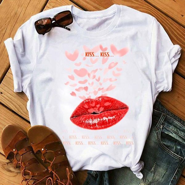 kiss me harajuku and women mens t shirts casual short sleeve female cute tee graphic ladies red lips, White;black
kiss me harajuku and women mens t shirts casual short sleeve female cute tee graphic ladies red lips, White;black