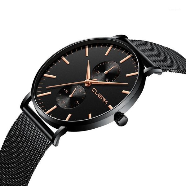 wristwatches black mesh belt men's quartz watch 2021 business casual clock relogio masculino reloj hombres, Slivery;brown
wristwatches black mesh belt men's quartz watch 2021 business casual clock relogio masculino reloj hombres, Slivery;brown