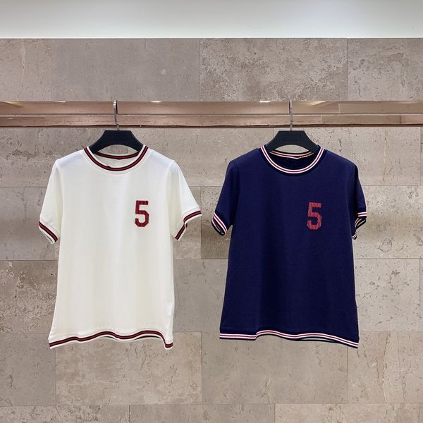 women designer t shirt2021 new simple leisure fashion three dimensional embroidery digital show thin short sleeve t-shirt, White
women designer t shirt2021 new simple leisure fashion three dimensional embroidery digital show thin short sleeve t-shirt, White