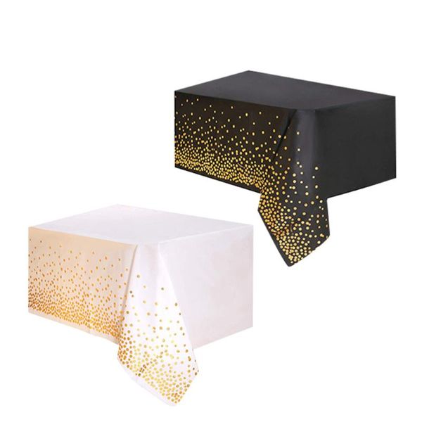 table cloth 2pcs disposable party tablecloth gold stamping blue black polka for birthday wedding use black+w
table cloth 2pcs disposable party tablecloth gold stamping blue black polka for birthday wedding use black+w