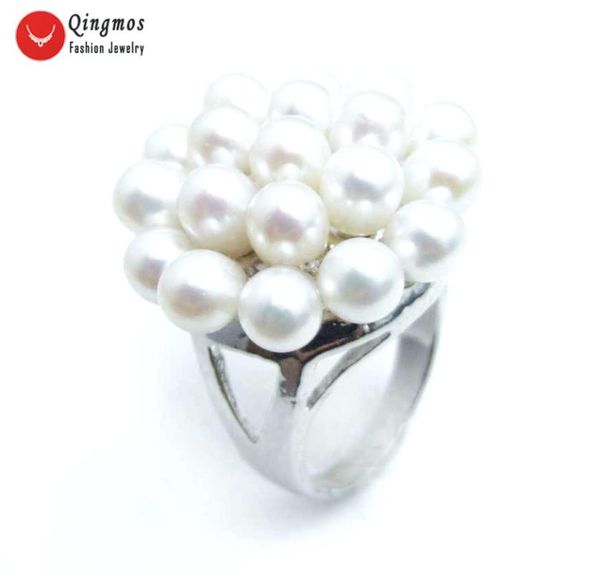 wedding rings qingmos fashion white pearl ring for women with rice natural 25mm flower #8-9 fine jewelry gift rin26, Slivery;golden
wedding rings qingmos fashion white pearl ring for women with rice natural 25mm flower #8-9 fine jewelry gift rin26, Slivery;golden