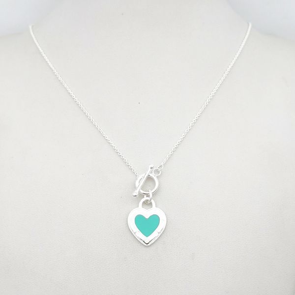 2021 new 1: 1 sterling sier 925 classic fashion exclusive blue enamel heart shaped ladies necklace jewelry holiday gift efl9, Silver
2021 new 1: 1 sterling sier 925 classic fashion exclusive blue enamel heart shaped ladies necklace jewelry holiday gift efl9, Silver