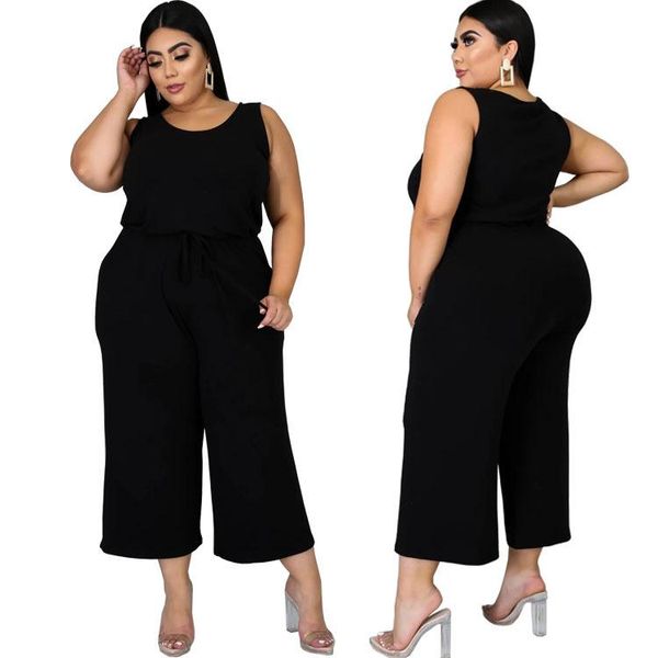 women's jumpsuits & rompers casual women solid loose 2021 spring arrivals plus size o-neck sleeveless high waist ankle-length, Black;white
women's jumpsuits & rompers casual women solid loose 2021 spring arrivals plus size o-neck sleeveless high waist ankle-length, Black;white
