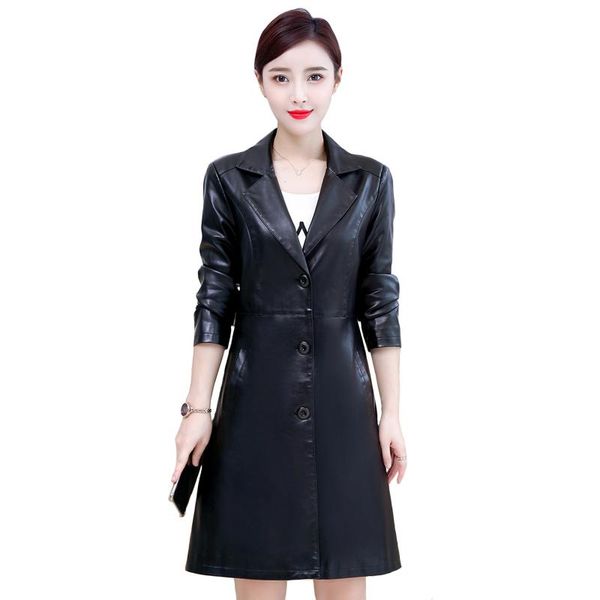 women's leather & faux jackets women plus size 5xl autumn winter long trench coat female single breasted black pu jacket
women's leather & faux jackets women plus size 5xl autumn winter long trench coat female single breasted black pu jacket