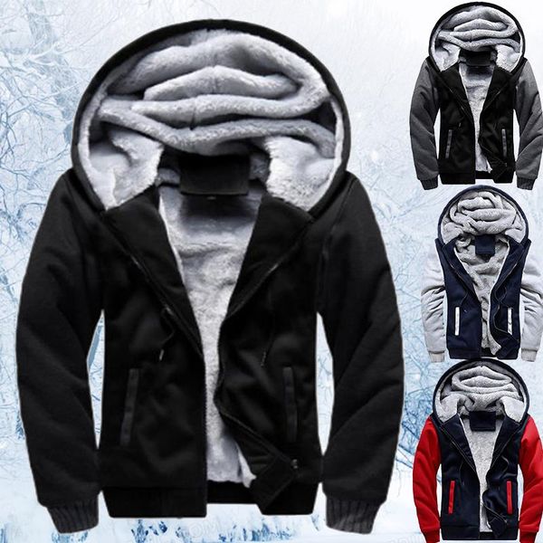 men's hoodies & sweatshirts coat autumn and winter fashion zipper thickening cotton warm jacket men like hooded zip up one piece, Black
men's hoodies & sweatshirts coat autumn and winter fashion zipper thickening cotton warm jacket men like hooded zip up one piece, Black
