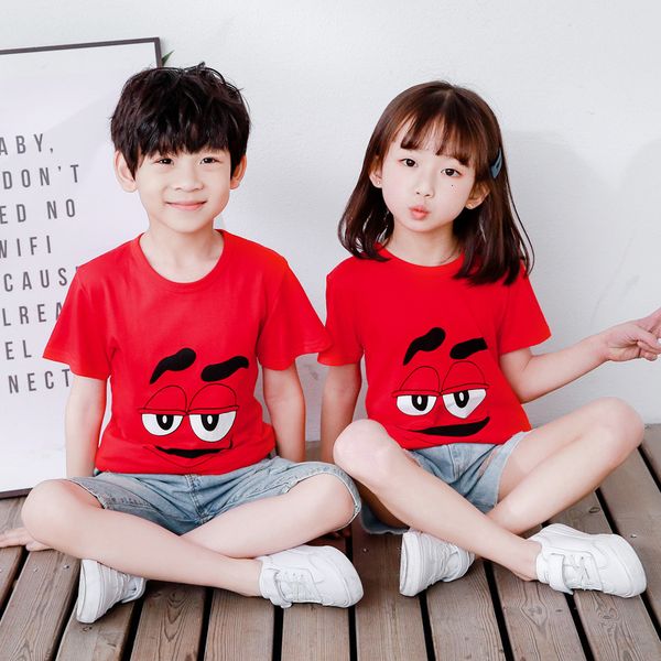 half short girls' sleeve cotton t-shirt boys' summer baby clothes children's bottom coat, Black;white
half short girls' sleeve cotton t-shirt boys' summer baby clothes children's bottom coat, Black;white