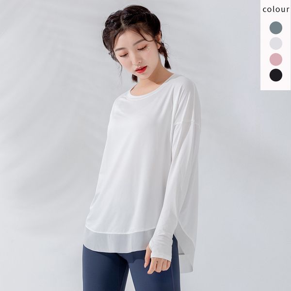 blazer women's long sleeve solid t-shirt running blouse gym net red loose yoga suit, Gray
blazer women's long sleeve solid t-shirt running blouse gym net red loose yoga suit, Gray