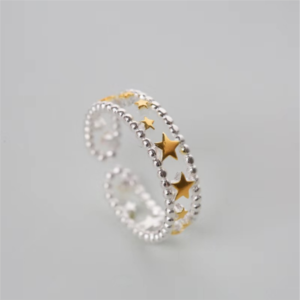 wedding rings fashion five-pointed star ring korean temperament double-layer hollow sweet beauty style open jewelry wholesale, Slivery;golden
wedding rings fashion five-pointed star ring korean temperament double-layer hollow sweet beauty style open jewelry wholesale, Slivery;golden