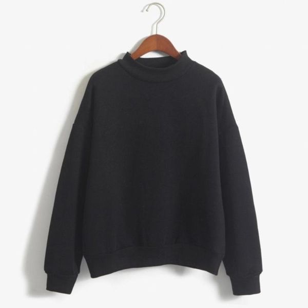 women's hoodies & sweatshirts solid color sweatshirt turtleneck sweatershirts long sleeve men/women harajuku streetwear 2021 fashion, Black
women's hoodies & sweatshirts solid color sweatshirt turtleneck sweatershirts long sleeve men/women harajuku streetwear 2021 fashion, Black