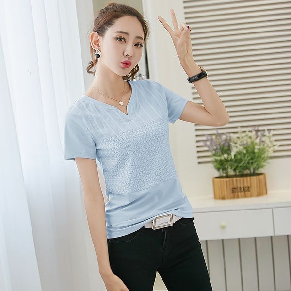 2021 new style short-sleeved cotton t shirt women solid fashion female t-shirt v-neck blue tshirt women's summer chemise dropshipping e, White
2021 new style short-sleeved cotton t shirt women solid fashion female t-shirt v-neck blue tshirt women's summer chemise dropshipping e, White