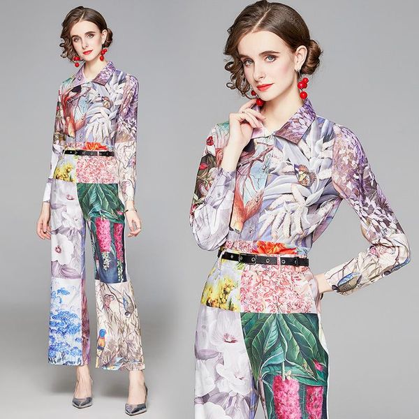 women's two piece pants women 2 set print blouse + fashion outfits for and elegant shirts ladies, White
women's two piece pants women 2 set print blouse + fashion outfits for and elegant shirts ladies, White