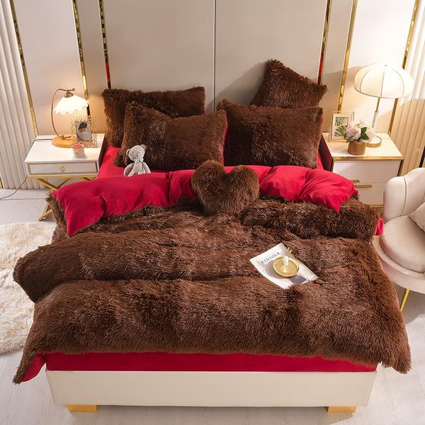 bedding sets winter warmth long plush duvet cover set with fitted sheets soft bed for girl fleece fabric thick warm
bedding sets winter warmth long plush duvet cover set with fitted sheets soft bed for girl fleece fabric thick warm