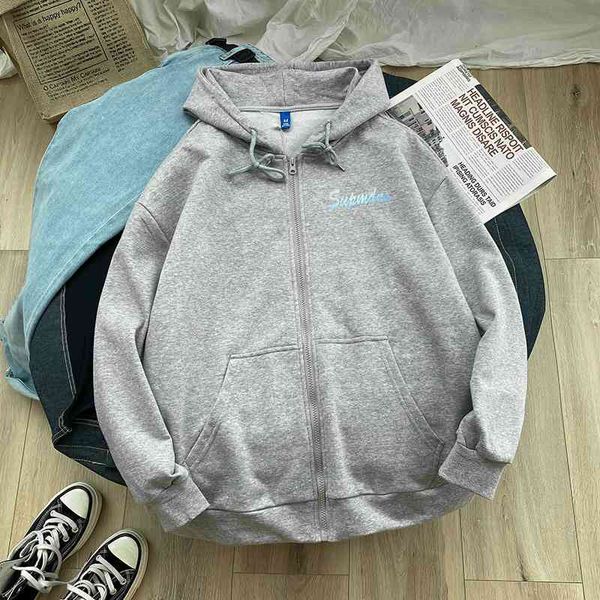 Wukong youhuochao brand simple printing cardigan Hooded Sweater men' street loose lovers casual suit, Black
Wukong youhuochao brand simple printing cardigan Hooded Sweater men' street loose lovers casual suit, Black
