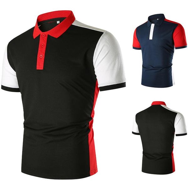 men's polos shirts summer golf sports quick-drying comfortable and breathable business casual short-sleeved shirt, White;black
men's polos shirts summer golf sports quick-drying comfortable and breathable business casual short-sleeved shirt, White;black
