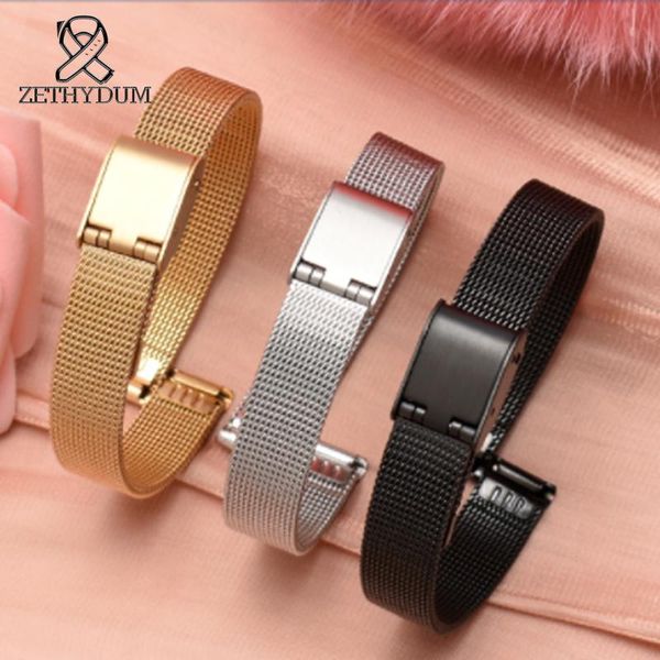 watch bands ultra thin stainless steel milan belt metal women's chain 8 10 12 14mm universal milanes loop strap watchbands smart, Black;brown
watch bands ultra thin stainless steel milan belt metal women's chain 8 10 12 14mm universal milanes loop strap watchbands smart, Black;brown