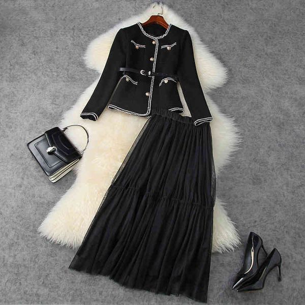 casual dresses two piece short coat with bead pocket winter clothing set keep warm womens sets half gauze long skirt suit u6m0, Black;gray
casual dresses two piece short coat with bead pocket winter clothing set keep warm womens sets half gauze long skirt suit u6m0, Black;gray