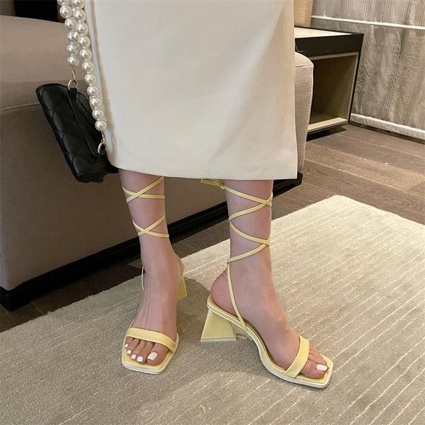sandals fashion brand weave ankle strap women square toe high heels lace up cross tie gladiator summer narrow band shoes, Black
sandals fashion brand weave ankle strap women square toe high heels lace up cross tie gladiator summer narrow band shoes, Black