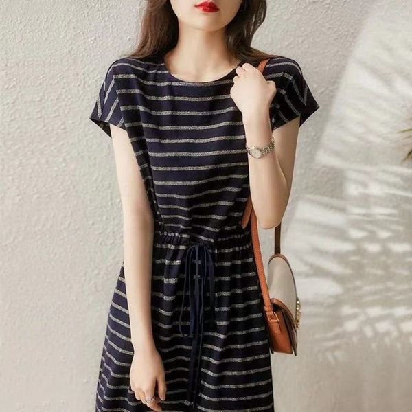 xiaohan pavilion sunshine vitality bright silk stripe dress tibetan meat raglan short sleeve lace up a-line skirt for women, Black;gray
xiaohan pavilion sunshine vitality bright silk stripe dress tibetan meat raglan short sleeve lace up a-line skirt for women, Black;gray