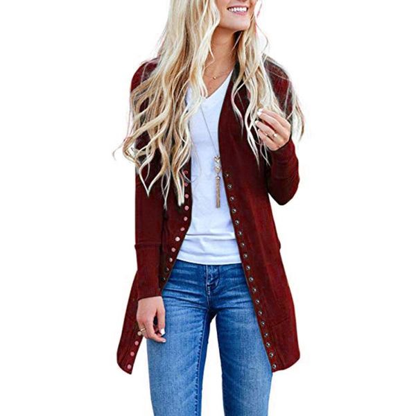 women's jackets womens open front button down cardigan sweater long sleeve plus loose drape ladies warm casual coats 7.17, Black;brown
women's jackets womens open front button down cardigan sweater long sleeve plus loose drape ladies warm casual coats 7.17, Black;brown
