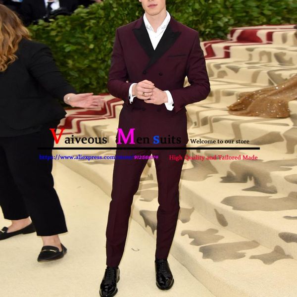 men's suits & blazers burgundy double breasted men suit slim groom wedding dress 2 piece jacket pants set business dinner blazer tuxedo, White;black
men's suits & blazers burgundy double breasted men suit slim groom wedding dress 2 piece jacket pants set business dinner blazer tuxedo, White;black