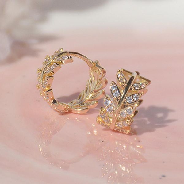 stud 14k real gold fashion jewelry round crystal leaves exquisite earrings for woman holiday party elegant simple earring, Golden;silver
stud 14k real gold fashion jewelry round crystal leaves exquisite earrings for woman holiday party elegant simple earring, Golden;silver