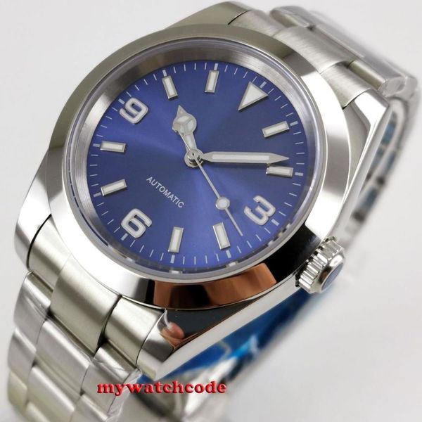 40mm bliger blue black dial sapphire crystal mingzhu 2813 automatic mens watch, Slivery;brown
40mm bliger blue black dial sapphire crystal mingzhu 2813 automatic mens watch, Slivery;brown