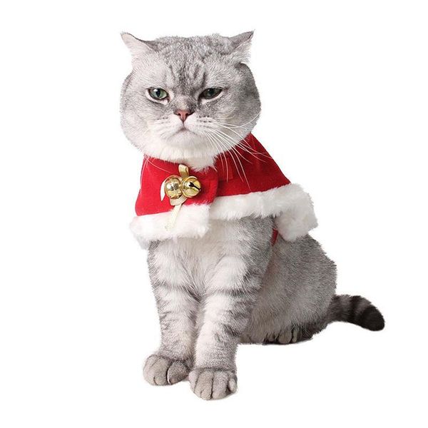 cat costumes 2021 fashion trend christmas party costume for cats adjustable pet cape decoration with bell cold-proof plush clothes
cat costumes 2021 fashion trend christmas party costume for cats adjustable pet cape decoration with bell cold-proof plush clothes