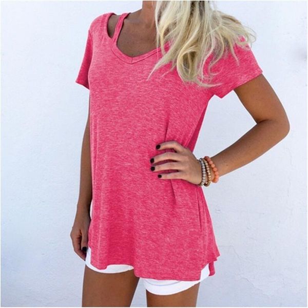 women's t-shirt female summer xxl women v-neck casual loose t-shirts tee 2021 woman cute short-sleeved black gray red, White
women's t-shirt female summer xxl women v-neck casual loose t-shirts tee 2021 woman cute short-sleeved black gray red, White
