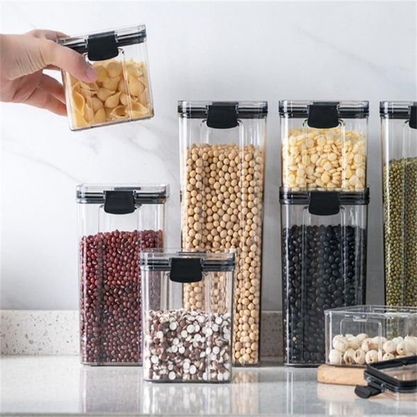 storage bottles & jars transparent airtight pantry pasta box multigrain sealed container plastic kitchen refrigerator with lid cer
storage bottles & jars transparent airtight pantry pasta box multigrain sealed container plastic kitchen refrigerator with lid cer