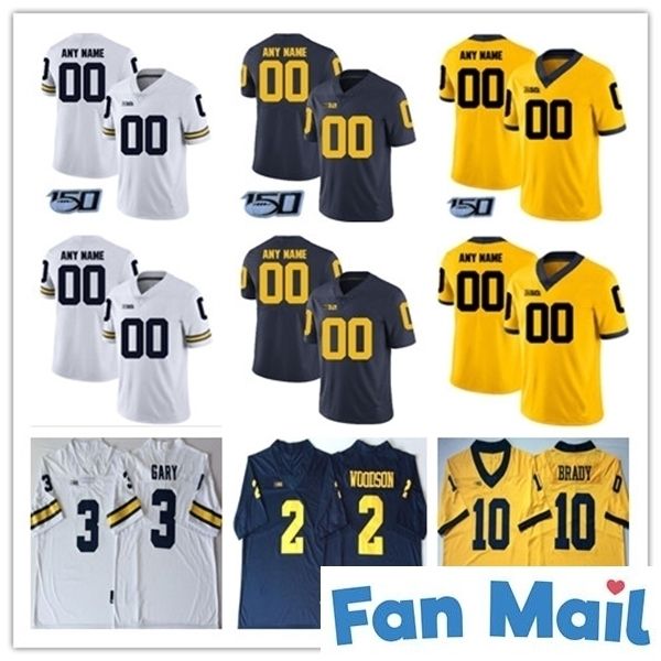 custom ncaa 150th michigan wolverines 2019 football any name number jersey white navy blue yellow charbonnet brady patterson collins hudson, Black
custom ncaa 150th michigan wolverines 2019 football any name number jersey white navy blue yellow charbonnet brady patterson collins hudson, Black