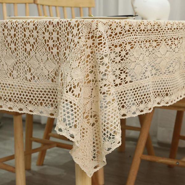 table cloth crochet hollow tablecloth beige cotton fabric rectangle for living room home decoration cover mat
table cloth crochet hollow tablecloth beige cotton fabric rectangle for living room home decoration cover mat