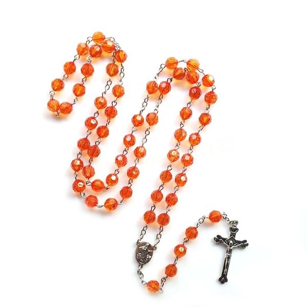 green acrylic rosary necklace vintage cross pendant long necklace for men women christian church prayer ornaments, Silver
green acrylic rosary necklace vintage cross pendant long necklace for men women christian church prayer ornaments, Silver