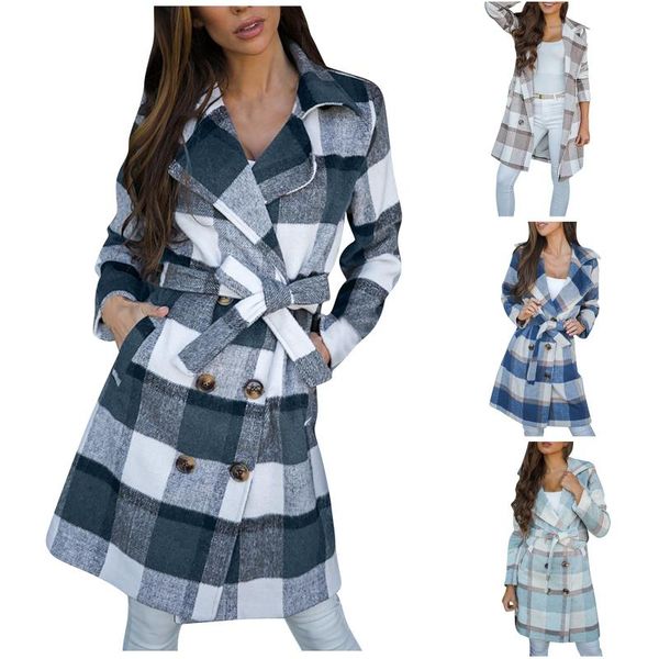 women's wool & blends suit of and mixtures coat sheep mixes blend cashmere woman lã long sleeve vest cardigan plaid, Black
women's wool & blends suit of and mixtures coat sheep mixes blend cashmere woman lã long sleeve vest cardigan plaid, Black