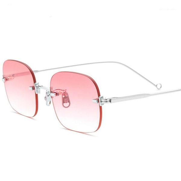sunglasses fashion trend brand women's rimless square unique personality design sun glasses men outdoor sports, White;black
sunglasses fashion trend brand women's rimless square unique personality design sun glasses men outdoor sports, White;black