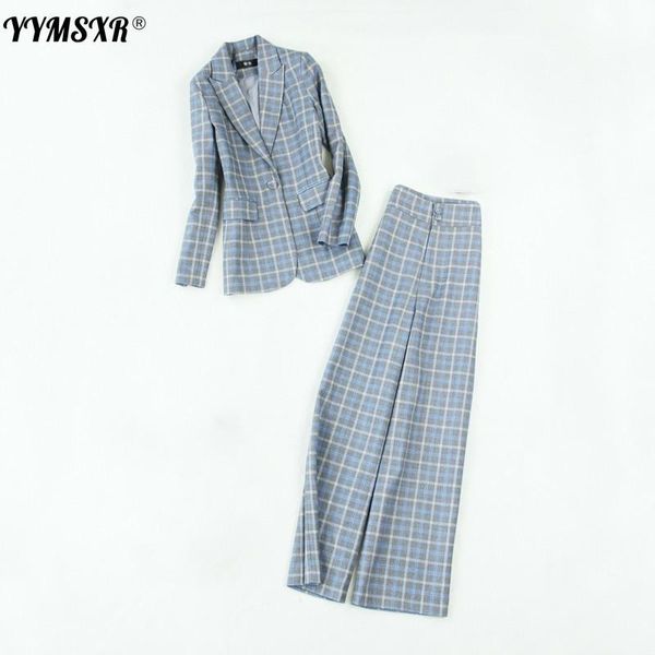 women's two piece pants plus size suit office two-piece work clothes winter plaid ladies jacket waist wide leg, White
women's two piece pants plus size suit office two-piece work clothes winter plaid ladies jacket waist wide leg, White