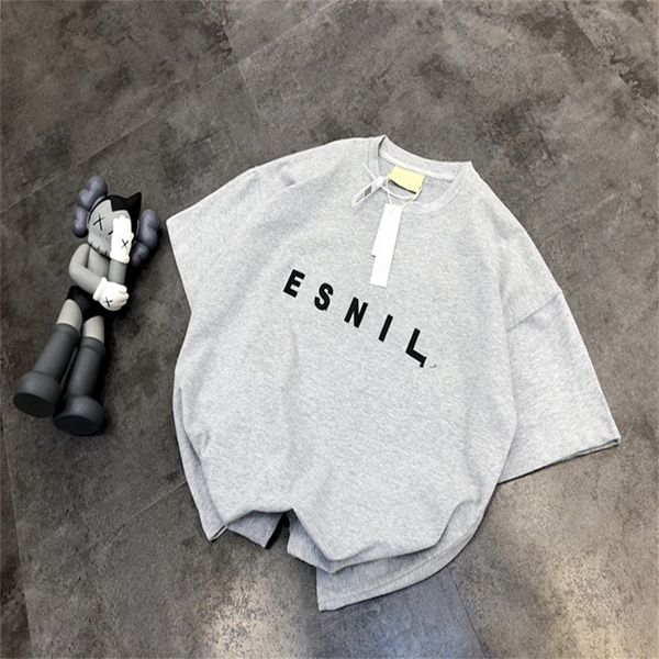 21fog summer new double line chest letter high street loose short sleeve t-shirtli, White
21fog summer new double line chest letter high street loose short sleeve t-shirtli, White