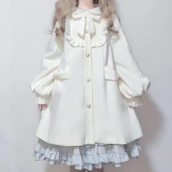 women's wool & blends hedyerss winter kawaii japanese women coats female thick cute girl chic all-match sweet outwear, Black
women's wool & blends hedyerss winter kawaii japanese women coats female thick cute girl chic all-match sweet outwear, Black