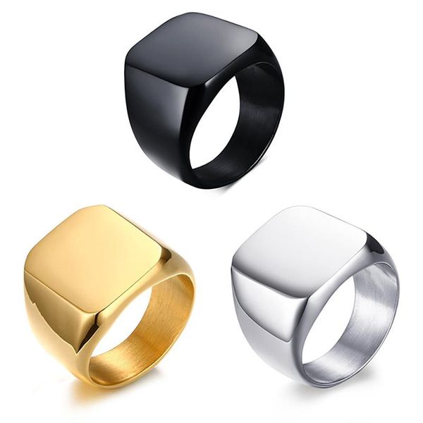cluster rings fashion geometric square stainless steel men ring anniversary party trendy jewelry gift silver/black/gold classical, Golden;silver
cluster rings fashion geometric square stainless steel men ring anniversary party trendy jewelry gift silver/black/gold classical, Golden;silver