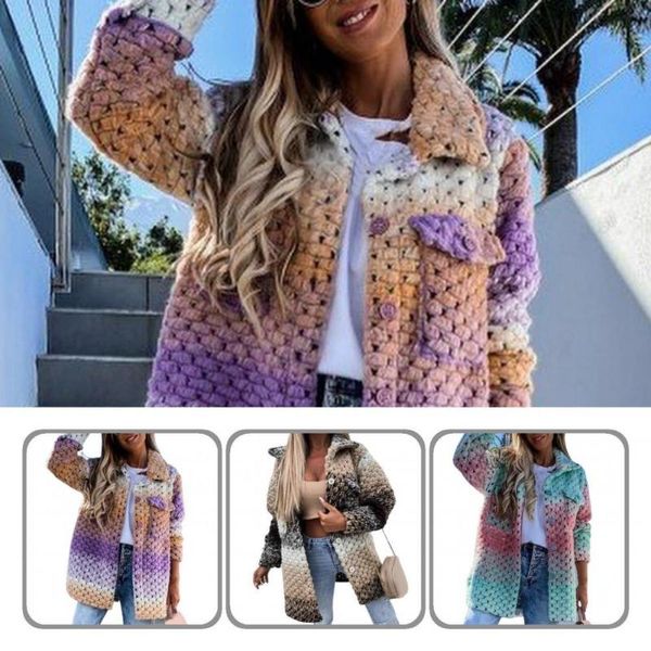 women's jackets women casual colorful print pockets coat lady lapel for party, Black;brown
women's jackets women casual colorful print pockets coat lady lapel for party, Black;brown