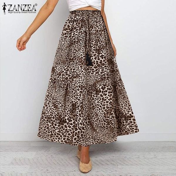 skirts women leopard zanzea 2021 summer fashion maxi casual elastic waist drawstring bottoms lady a-line plus size, Black
skirts women leopard zanzea 2021 summer fashion maxi casual elastic waist drawstring bottoms lady a-line plus size, Black