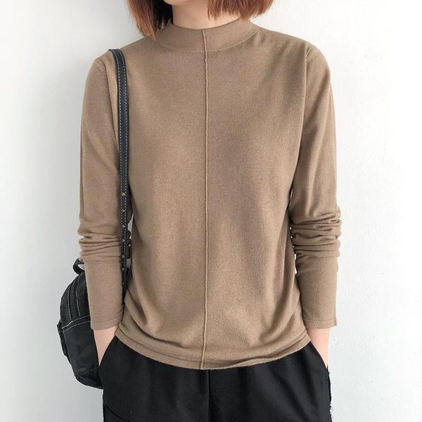 women's sweaters knit women sweater thin half turtleneck 2021 spring autumn solid color loose long sleeve pullovers fashion ladies blou, White;black
women's sweaters knit women sweater thin half turtleneck 2021 spring autumn solid color loose long sleeve pullovers fashion ladies blou, White;black