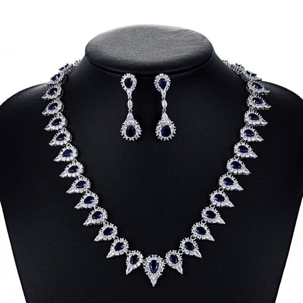 earrings & necklace crystal cz cubic zirconia bridal wedding drop earring set jewelry sets for women accessories cn10063, Silver
earrings & necklace crystal cz cubic zirconia bridal wedding drop earring set jewelry sets for women accessories cn10063, Silver