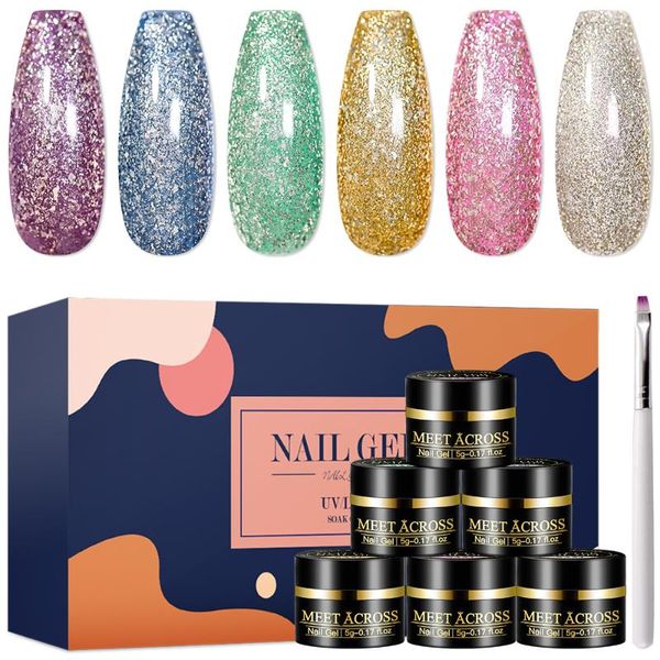 nail gel meet across 7pcs platinum glitter polish with brush set gold silver shining auroras holographics effect soak off uv, Red;pink 
nail gel meet across 7pcs platinum glitter polish with brush set gold silver shining auroras holographics effect soak off uv, Red;pink