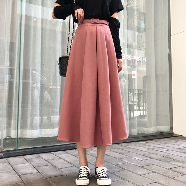 new 2021 vintage midi knee length spring autumn women with belt fashion ladies high waist pleated a-line skirt female 0j1b, Black
new 2021 vintage midi knee length spring autumn women with belt fashion ladies high waist pleated a-line skirt female 0j1b, Black