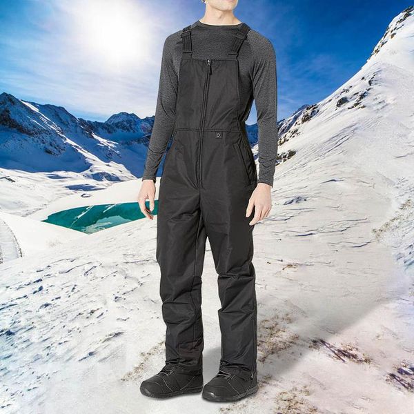 men's pants 2021 ski solid color pocket jumpsuit casual joggers suspenders trousers overalls winter work streetwear #40, Black
men's pants 2021 ski solid color pocket jumpsuit casual joggers suspenders trousers overalls winter work streetwear #40, Black
